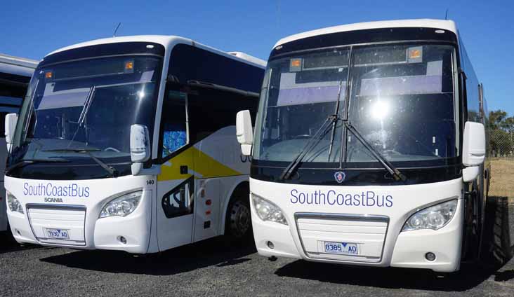 South Coast Bus Scania K270IB 140 & K280IB 132 Higer A30